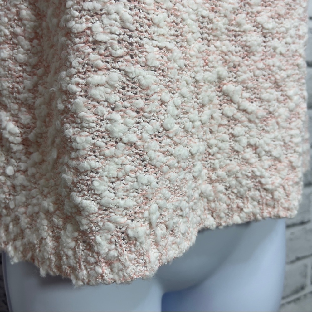 Vintage Carroll Reed Pale Pink Back V-Neck Silk Blend Sweater Medium - Picture 6 of 8